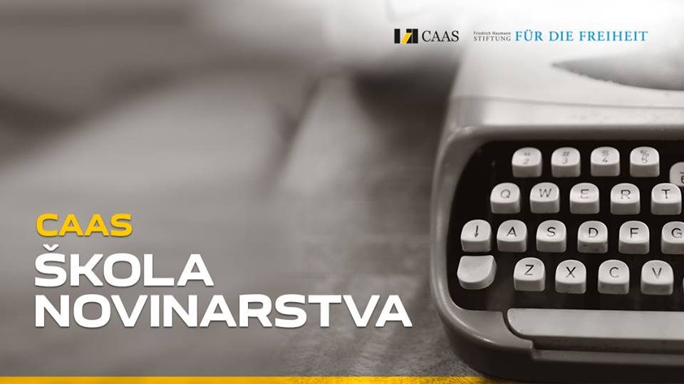 KONKURS ZA CAAS ŠKOLU NOVINARSTVA 2018.