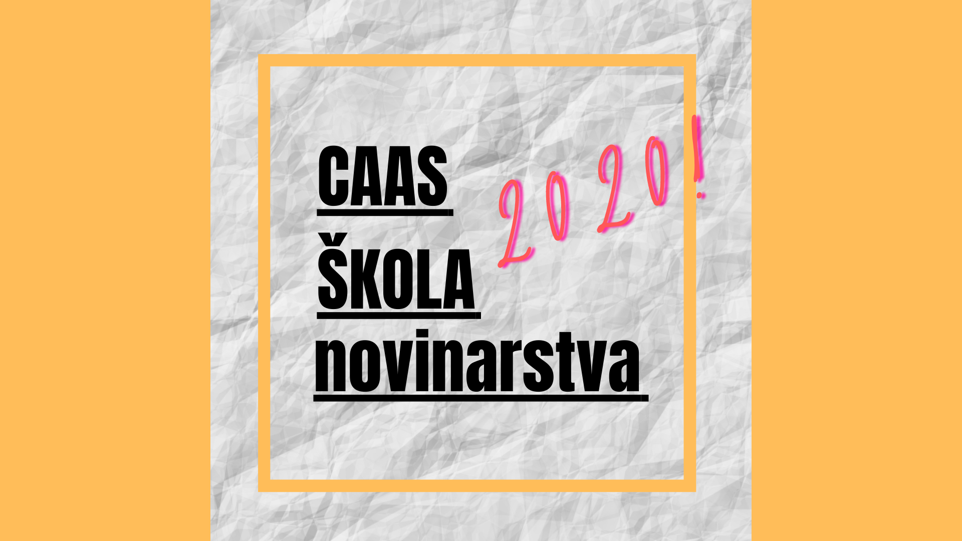 Škola novinarstva 2020